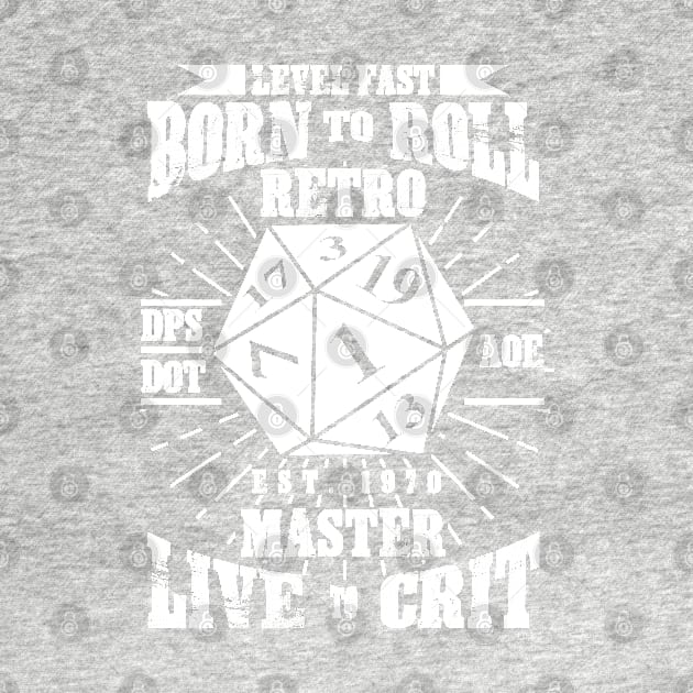 Born Roll DM Tabletop Gaming Gift Dragons D20 Dice Set Print by Linco